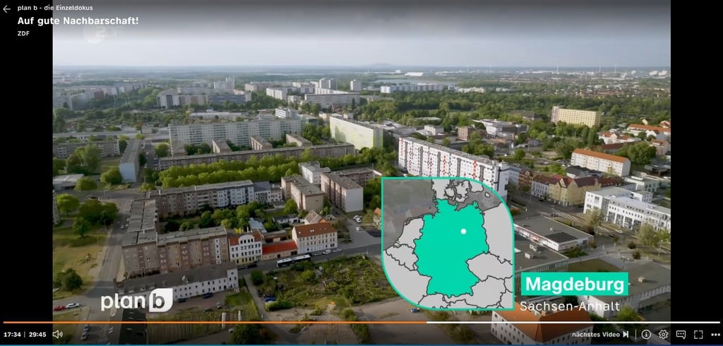 In der ZDF-Doku „plan b Auf gute Nachbarschaft!“ zeigen Projekte in Magdeburg-Neustadt, wie Miteinander leben funktionieren soll.