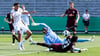 Verwirrung und Chaos im RB-Strafraum vor dem 0:1 in Sandhausen