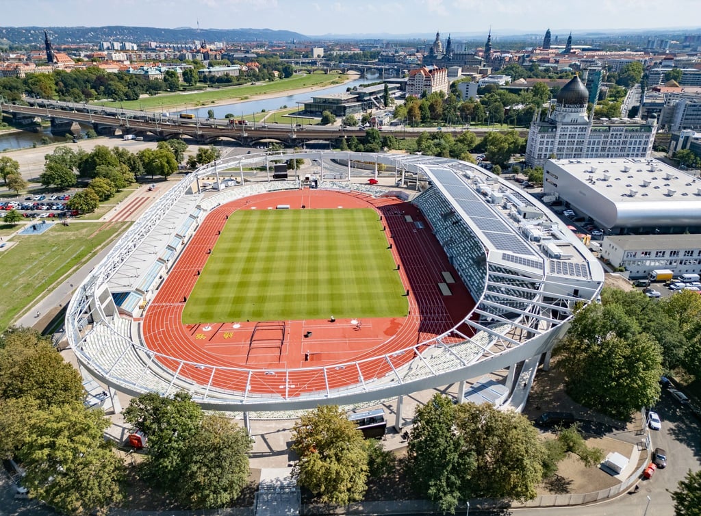 Schauplatz der Eröffnungsfeier: das Heinz-Steyer-Stadion in Dresden. (Archivbild)
