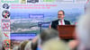 Grant Hendrik Tonne (SPD), Minister für Wirtschaft, Verkehr und Bauen von Niedersachsen, spricht beim „Heidegipfel“ zu dem die Bürgerinitiativen Pro-Alpha-E und der Projektbeirat Alpha-E eingeladen haben.