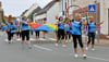 Mitglieder des Gymnastikverein Blau-Weiß Prettin zeigen neben vielen anderen wie bunt und vielfältig das Vereinsleben in Prettin ist. 