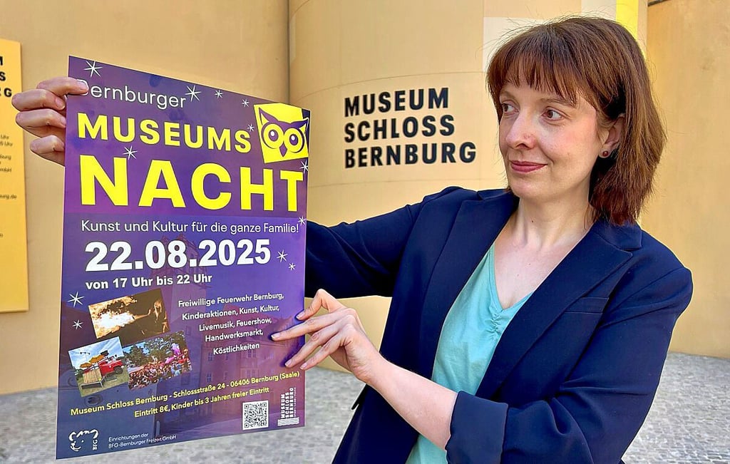 Am Freitag lädt Museumsleiterin Christiane Heinevetter zur Museumsnacht im Schloss Bernburg ein.
