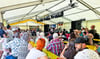 Das Festzelt war das ganze Wochenende gut besucht. 