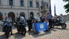 Biker aus der polnischen Partnerstadt Ciechanów haben Haldensleben besucht.