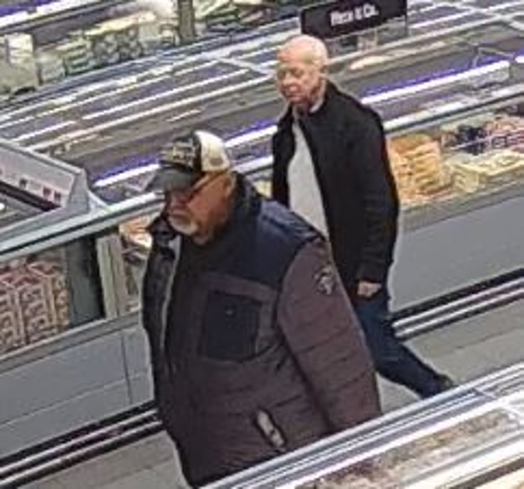 Diese zwei Männer werden des Diebstahls verdächtigt.