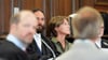 Die Unternehmerin Christina Block stellt sich als Angeklagte den Fragen des Hamburger Landgerichts.