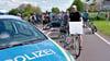 Nichts ging mehr für Autos: Die Kreuzung wurde zur Demo im verganbgenen Jahr von der Polizei für zehn Minuten komplett gesperrt.
