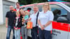 Die Familie des kleinen Emil Maximilian bedankt sich beim Rettungsteam der Malteser, das ihrem anderthalb Jahre alten Sohn auf dem Parkplatz eines Supermarktes in&nbsp;in Quedlinburg das Leben gerettet hat.