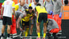 Heftig erwischt: Couto nach dem Foul von Owusu.