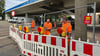 An der Halberstädter Straße in Magdeburg wurde der Bereich um die Ringbrücke herum am 7. August 2025 abgesperrt.