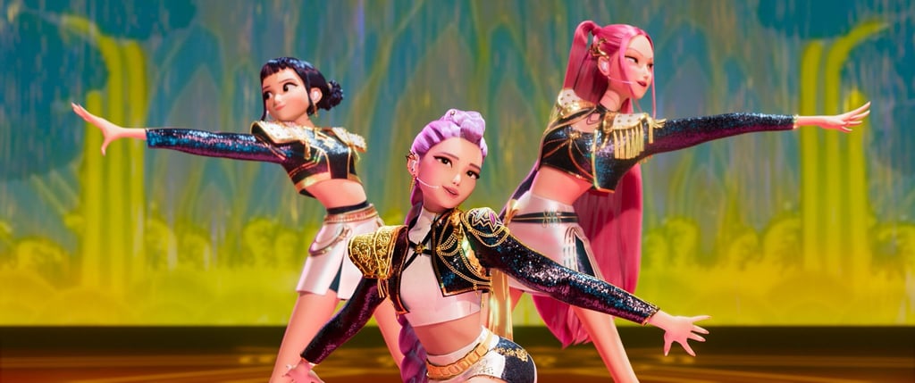 Im Netflix-Hit „KPop Demon Hunters“ geht es um die Band Huntrix - hier von links nach rechts: Zoey, Rumi und Mira.