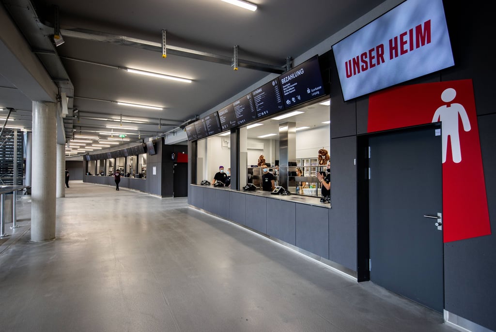 Einer der Kioske im Stadion von RB Leipzig (Archivbild)