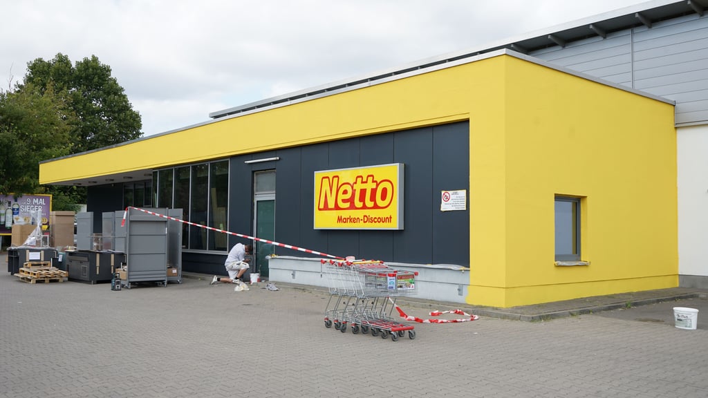 Der Netto wird umgebaut.