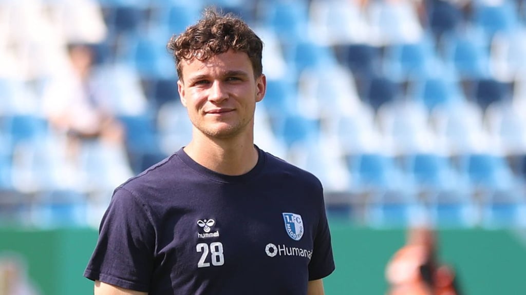 FCM-Neuzugang Max Geschwill vor dem DFB-Pokalspiel beim 1. FC Saarbrücken.
