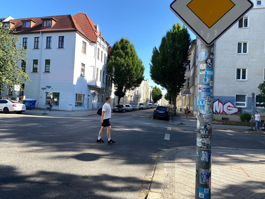 An der Ecke Arndtstraße/Hans-Löscher-Straße könnte ein Zebrastreifen entstehen - zumindest fordern das viele Magdeburgerinnen und Magdeburger.