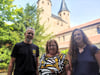 Die HarzWatt-Initiatoren (von rechts) Stefanie Steinwender, Klimaschutzmanagerin der Hochschule Harz und Energieberaterin der Verbraucherzentrale Sachsen-Anhalt aus Blankenburg, Carola Kalks-Gebhardt, Klimaschutzmanagerin der Harzer Kreisverwaltung, und Michael Hesse, Klimaschutzmanager der Stadt Thale.