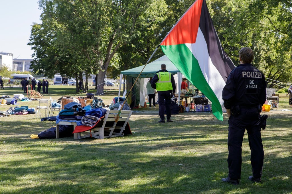 Das Protestcamp nah dem Kanzleramt gab es schon längere Zeit.