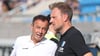 FCM-Sportchef Otmar Schork (links) und Trainer Markus Fiedler arbeiten gemeinsam die Baustellen des Kaders ab.