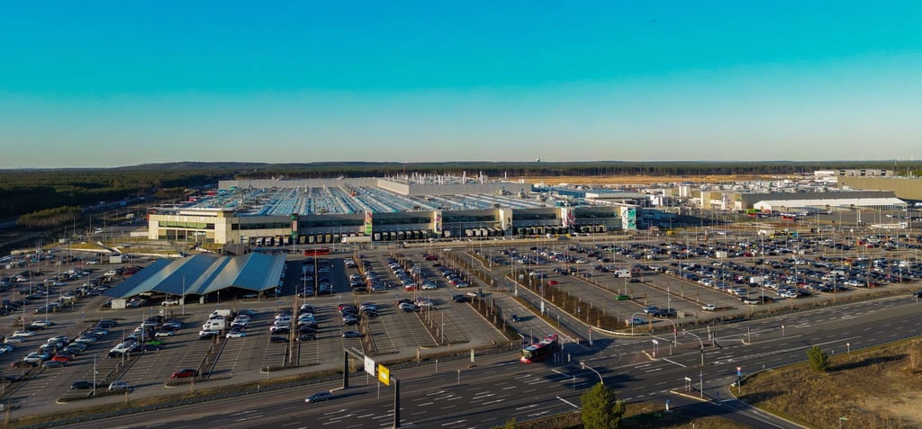 In der Tesla Gigafactory Berlin-Brandenburg hat es gebrannt. (Archivbild)