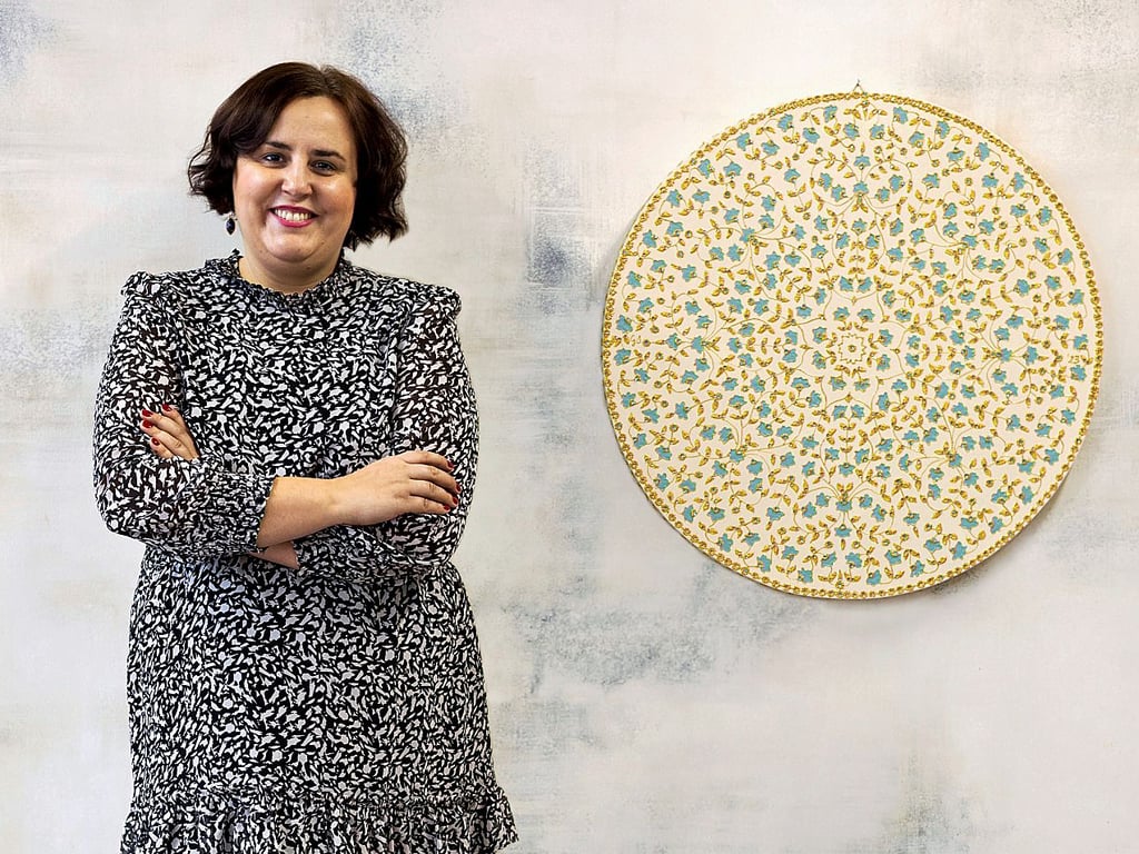 Mandala mit blauen Blumen: Es ist eines von zahlreichen Bildern von Gabriela Siegmund aus Staßfurt.