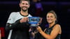 Das italienische Duo Andrea Vavassori und Sara Errani jubelt über den Titel bei den US Open.