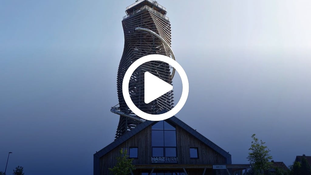 65 Meter schraubt sich der Harzturm in Torfhaus in die Höhe.