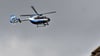 Dieser Polizeihubschrauber suchte nach den Kindern.