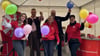 Das Team rund um Steffi Trenkel (Mitte) präsentierte die Harzsparkasse beim Harzfest und sorgte mit Ballons und Glücksrad-Gewinnen für strahlende Gesichter.
