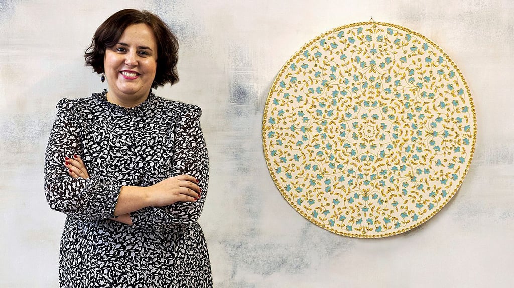 Mandala mit blauen Blumen: Es ist eines von zahlreichen Bildern von Gabriela Siegmund aus Staßfurt.