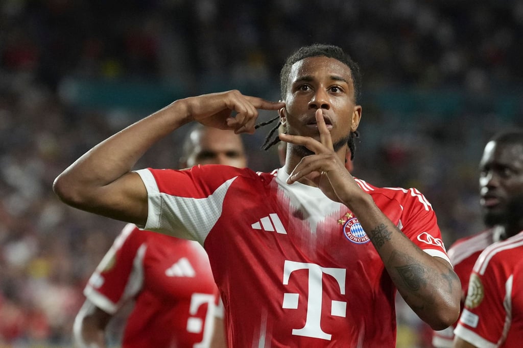 Bayern Münchens Michael Olise hat das erste Tor in der neuen Bundesligasaison erzielt. (Archivbild)