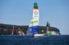 Erstmals hat der SailGP Station in Deutschland gemacht, und die markanten Kreidefelsen der Insel Rügen bildeten die Kulisse für den internationalen Hochgeschwindigkeits-Segelwettbewerb.