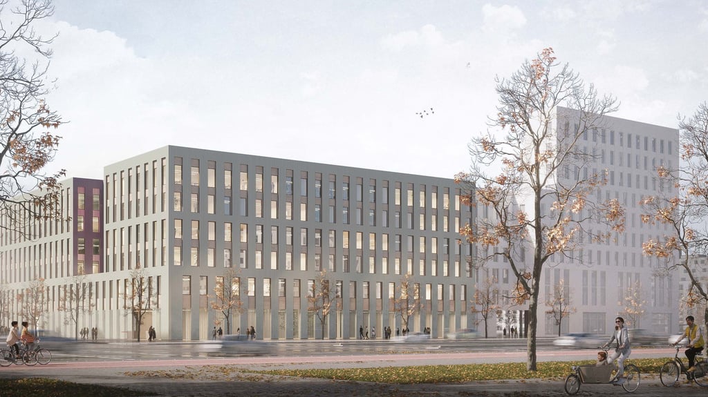 Entwurf für das neue Viertel am Universitätsplatz.