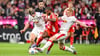 Zange greift nicht: Xaver Schlager und Nicolas Seiwald gegen Serge Gnabry.