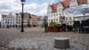 Die Wasserfontäne auf dem Wittenberger Marktplatz bleibt weiter still.