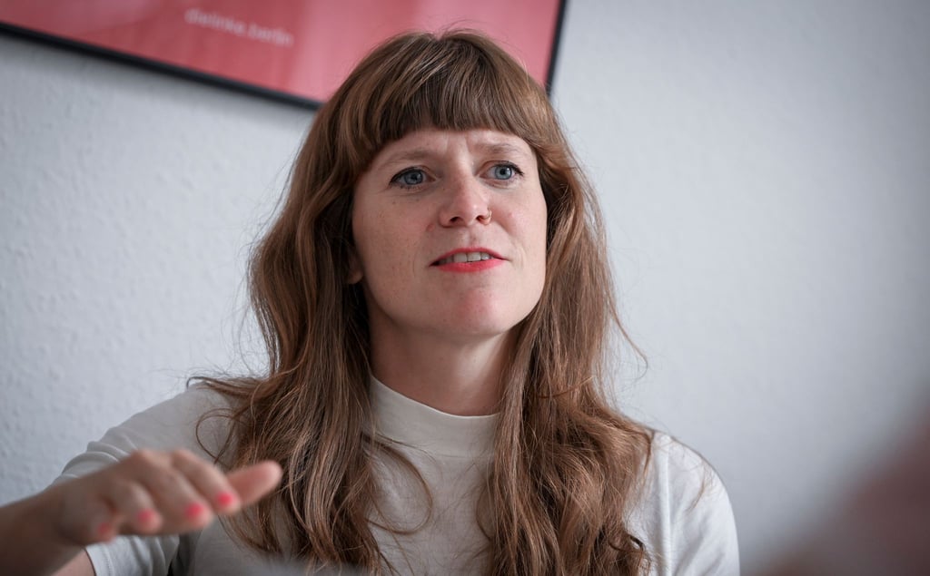 Die Linken-Landesvorsitzende Kerstin Wolter. (Archivbild)
