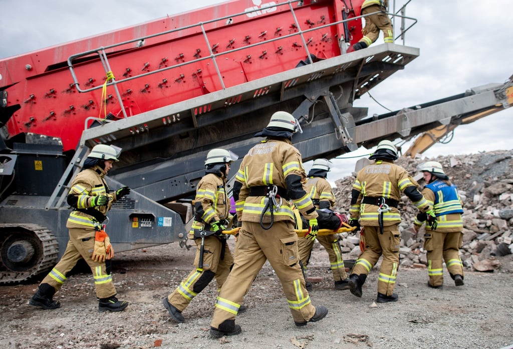 Verletzte Personen bergen oder Brände löschen: Bei dem Wettkampf der Ortsfeuerwehren durchliefen die Feuerwehrleute verschiedene Szenarien.