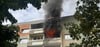 Im dritten Stock im Kornwestheimer Ring stand eine Wohnung am Sonntagnachmittag in Flammen.
