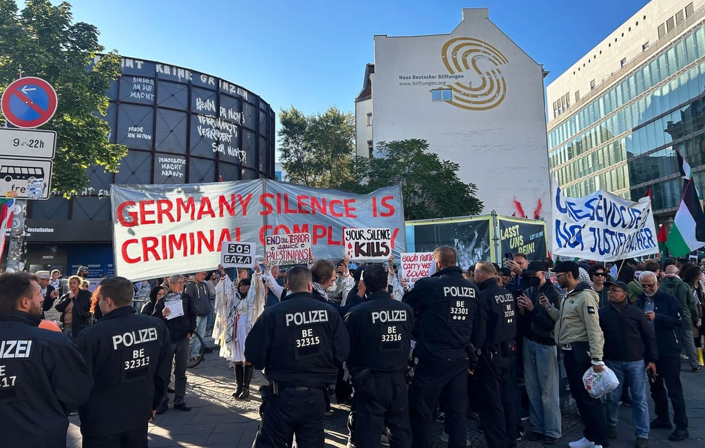 Propalästinensische Demonstration in Berlin.