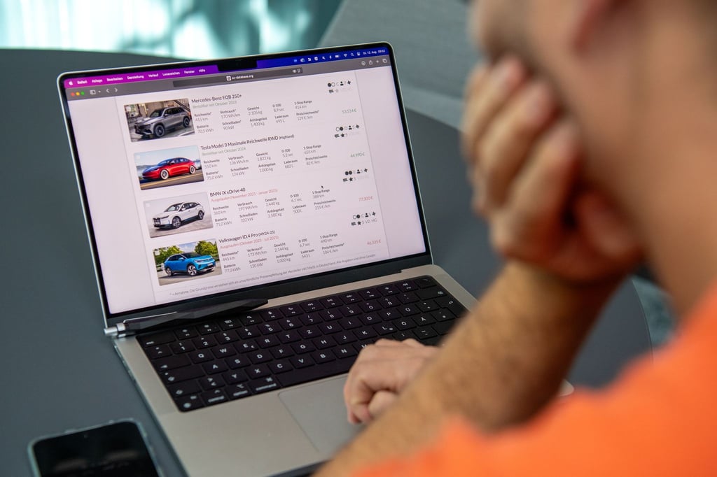 Überblick im E-Auto-Markt: Die Website „EV-Database.org“ katalogisiert die auf dem deutschen Markt verfügbaren oder ehemals verfügbaren Massenmodelle.