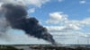 Im Hamburger Hafen ist ein Feuer ausgebrochen.