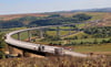 Die Saaletalbrücke der B87n  zwischen Saaleck und Kleinheringen, hier ein Blick Richtung Süden.