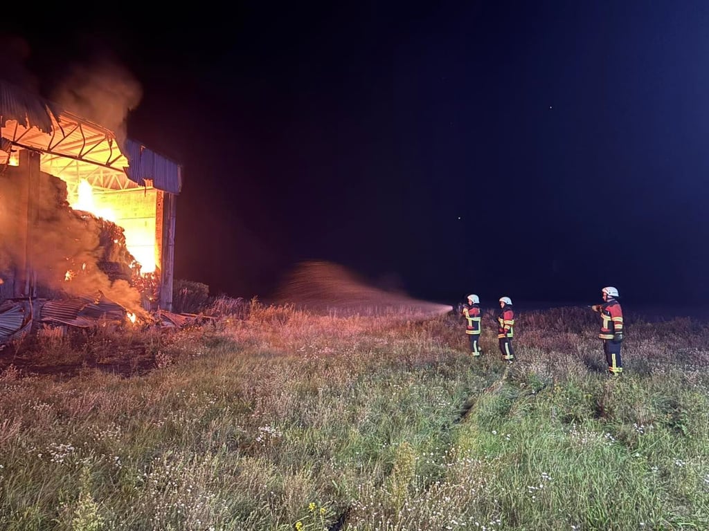 Die Feuerwehr war mit über 50 Einsatzkräften zur Brandbekämpfung vor Ort.