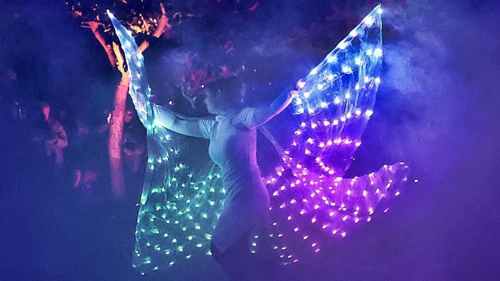 Die „Freaks on fire“ aus Leipzig zogen in der Nacht der 1.000 Lichter mit ihrer Show die Besucher in den Bann.