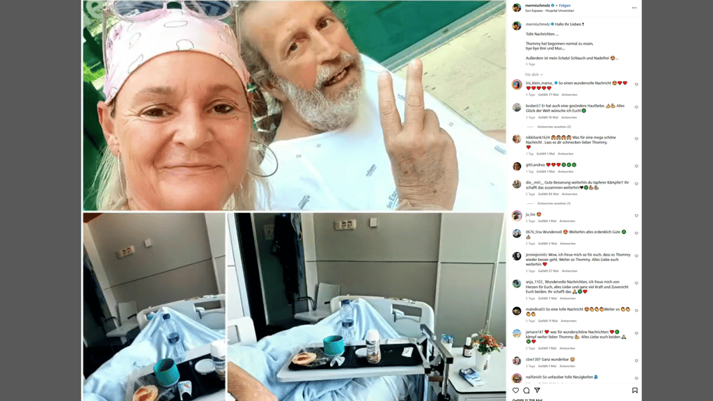 Nach einer lebensbedrohlichen Lungeninfektion geht es für den „Goodbye Deutschland“-Auswanderer Thommy Schmelz bergauf.