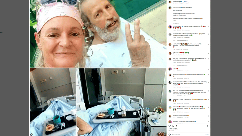 Nach einer lebensbedrohlichen Lungeninfektion geht es für den "Goodbye Deutschland"-Auswanderer Thommy Schmelz bergauf.
