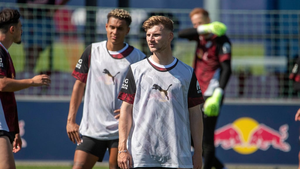 Timo Werner im Training von RB Leipzig.