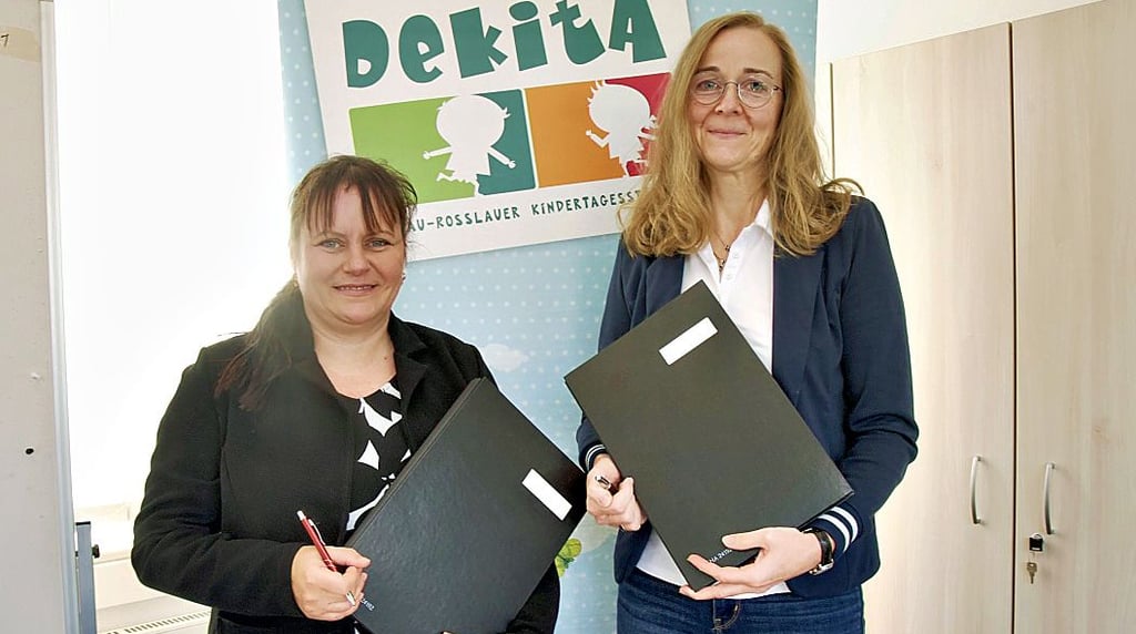 Doreen Saupe (l.) und Anke Mädler freuen sich über die Kooperation.