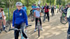 Jede Menge Radfahrer hat die kleine Saalestadt. 