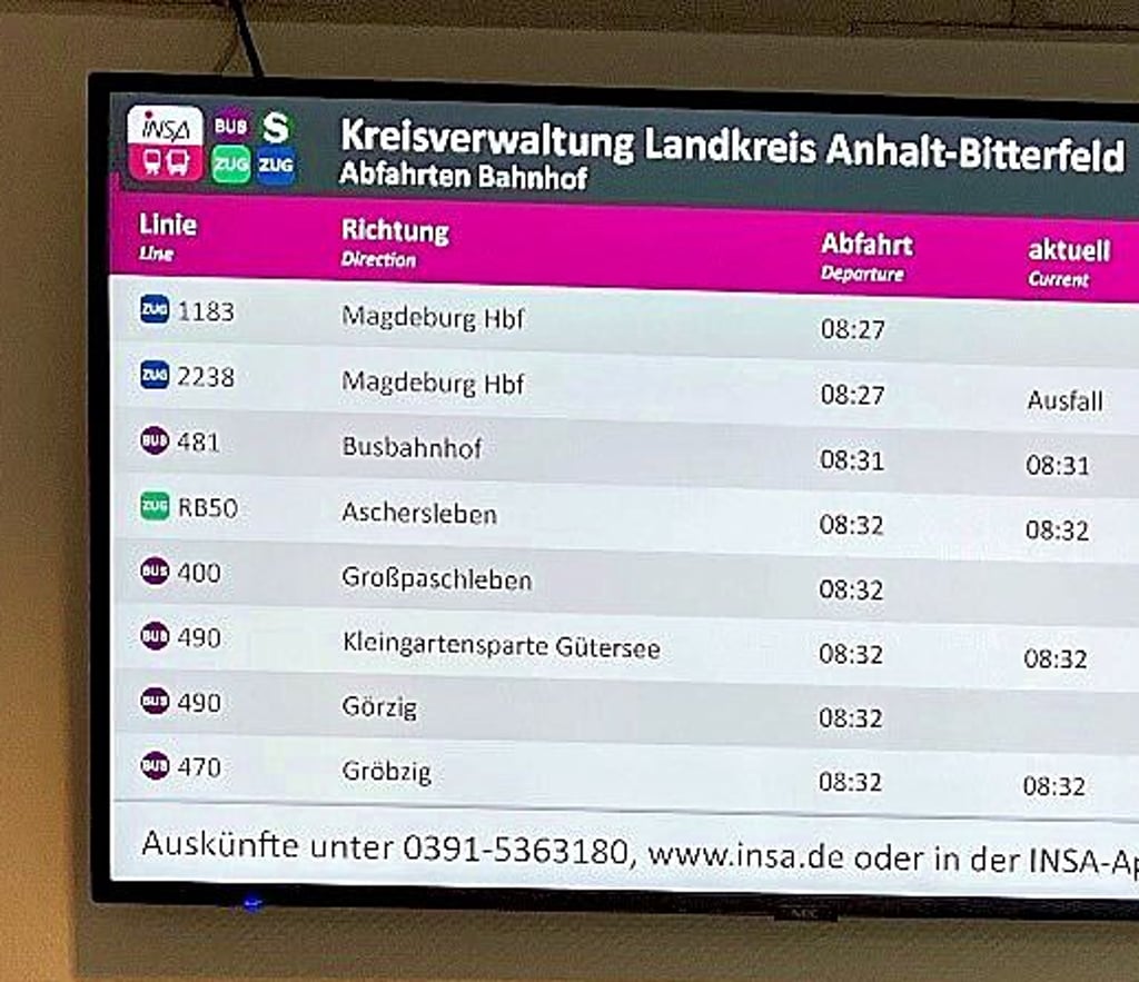 Eine Tafel informiert.