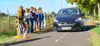 Schüler der Klassenstufe 5 in der Internatsschule Hadmersleben lernen das richtige Verhalten im Straßenverkehr.